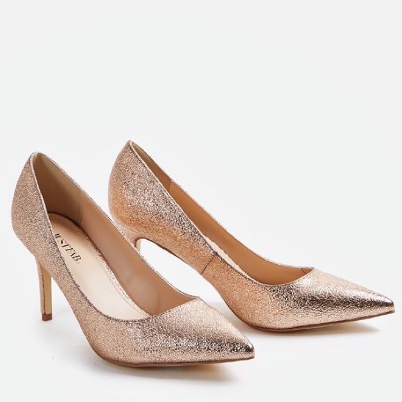 rose gold shoes wide